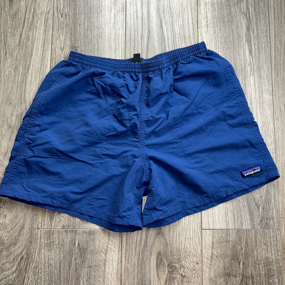 Patagonia Swim Patagonia Mens Baggies Shorts Swim Trunks Blue Black